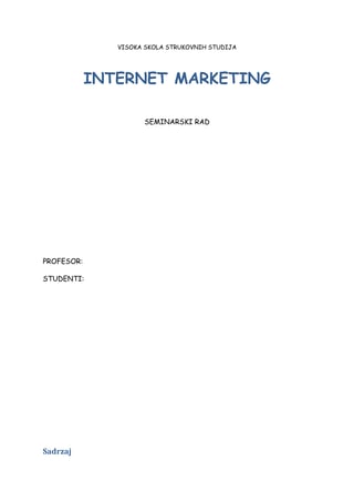 Internet marketing
