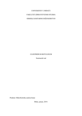 Clostridium botulinum