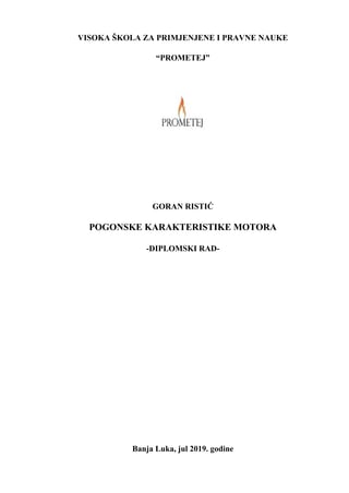 Pogonske karakteristike motora