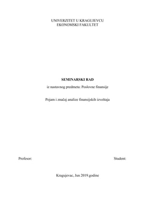 Finansijska tržišta u svetu i Srbiji