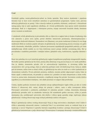 Globalizacija i obrazovanje