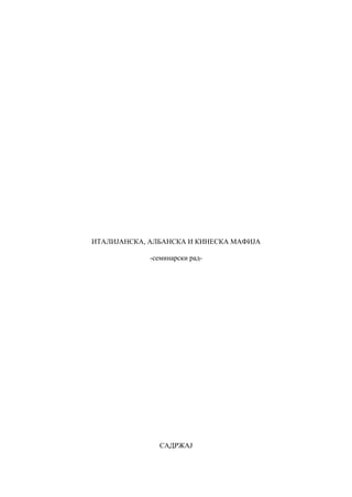 Italijanska, albanska i kineska mafija