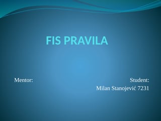 FIS pravila u skijanju