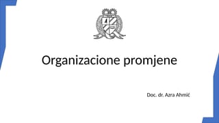 Organizacione promene