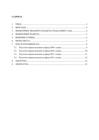 Monitoring vodonik sulfida