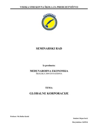 Globalne korporacije