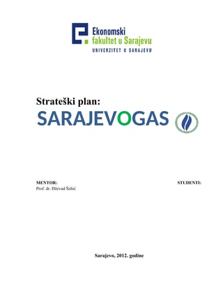 Strateški plan Sarajevogas