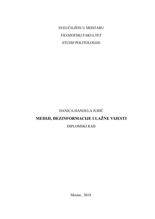 Mediji, dezinformacije i lažne vesti