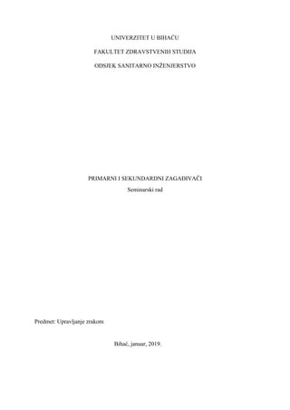 Primarni i sekundarni zagađivači