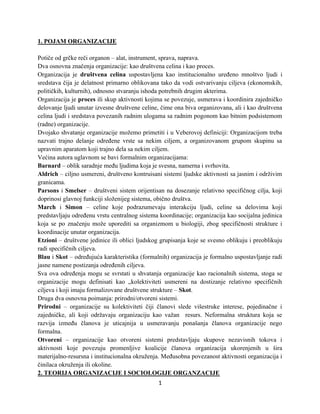 Sociologija organizacije