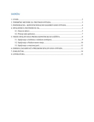 Termičke obrade otpada