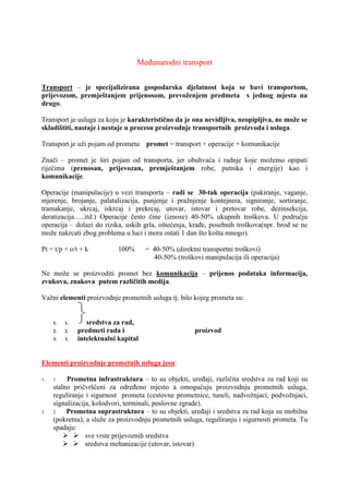 Logistika i špedicija