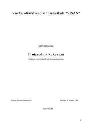 Proizvodnja kukuruza