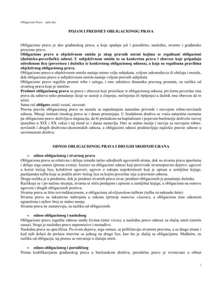 Obligaciono pravo -opšti deo