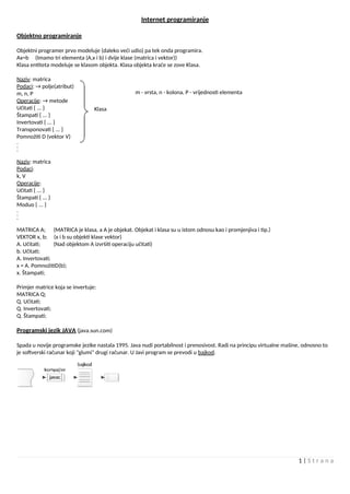 Internet programiranje