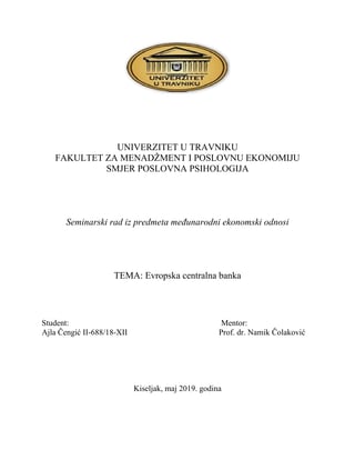 Evropska centralna banka