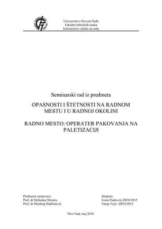 Procena rizika za radno mesto