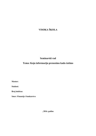 Neverbalna komunikacija