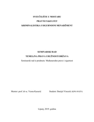 Temeljna prava i dužnosti država u međunarodnom pravu