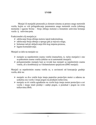 Manuelni menjač, kontrolni sistemi sa zatvorenom petljom