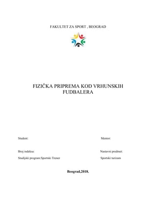 Fizička priprema kod fudbalera